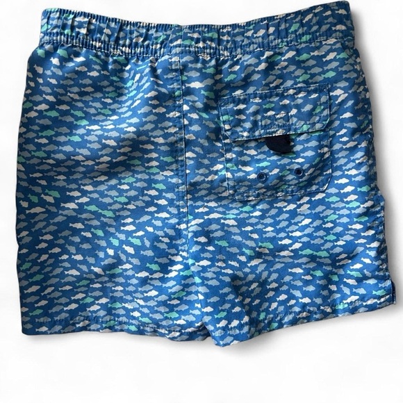 🩵 Vineyard Vines 3T Boys Swim Trunks | Blue Fish Print | So Cute 🐟 - Picture 3 of 7